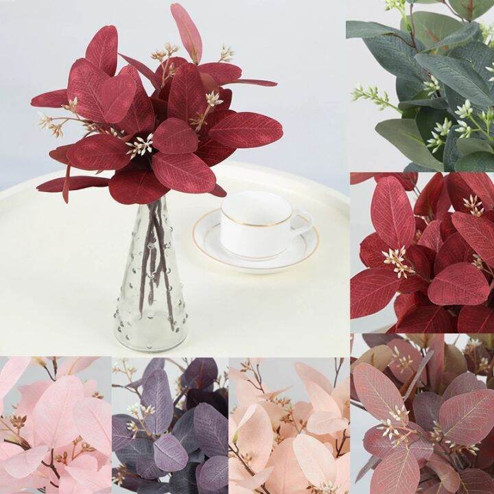 Artificial Plant Eucalyptus Leaves Plastic Plants Fake Eucalyptus