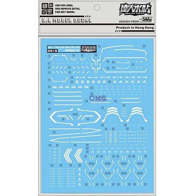 Dalin Water Decal Gn Mg Exia Dark Matter Lazada