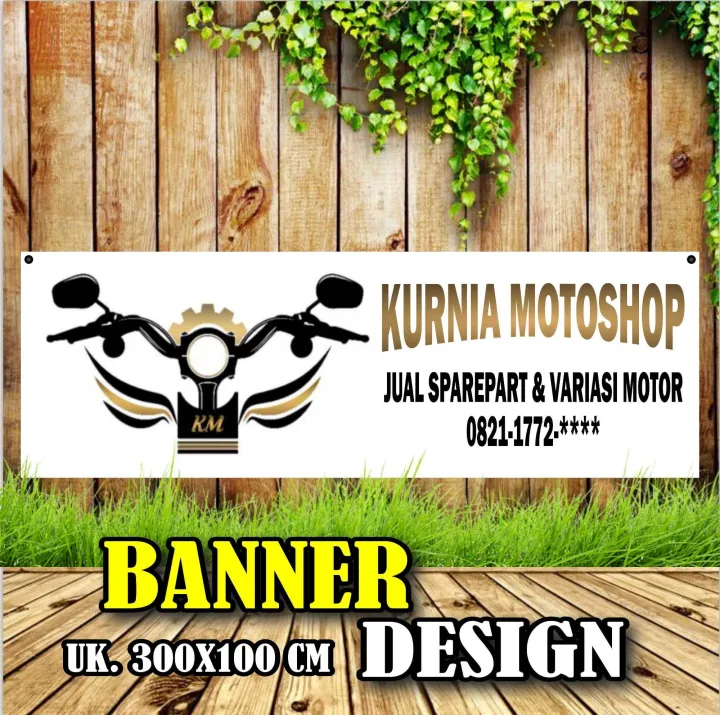 Banner Spanduk Bengkel Motor Warna Putih Keren Lazada Indonesia