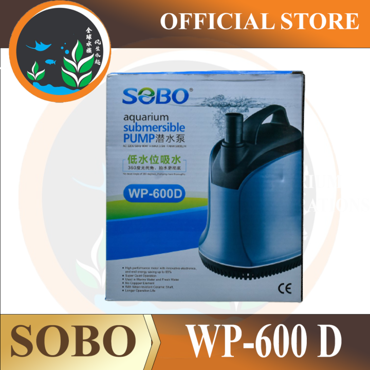 Sobo Submersible Water Pump Low Water Level Wp D Waterfall Silent