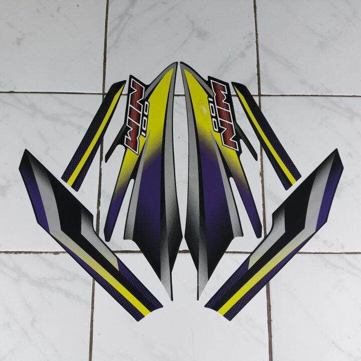 Striping Stiker Lis Body Motor Honda Win 100 Tahun 2005 Lazada Indonesia