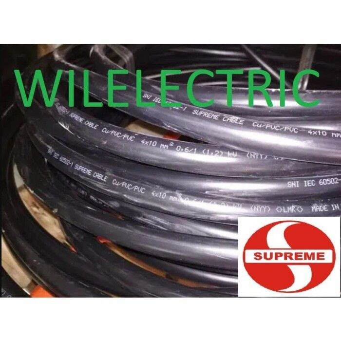 Kabel Listrik NYY 4 X 10 Mm 4x10 Mm Supreme Per Meter Kawat Ecer