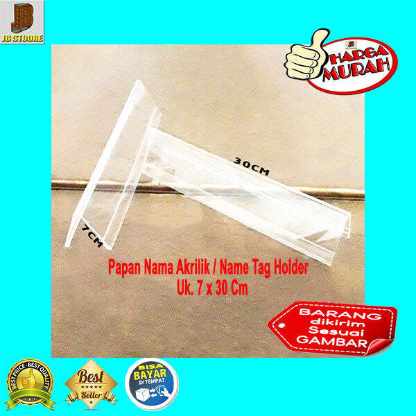 Papan Nama Meja X Cm Paket Pcs Papan Nama Akrilik Bening Papan