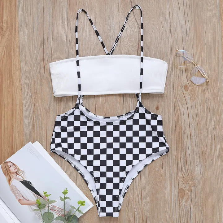 C A High Waist Two Pieces Bikini With Padded Lazada PH