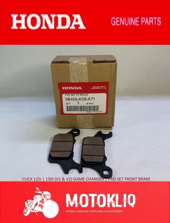 Mk Genuine Honda Pad Set Front Brake For Click I I V V