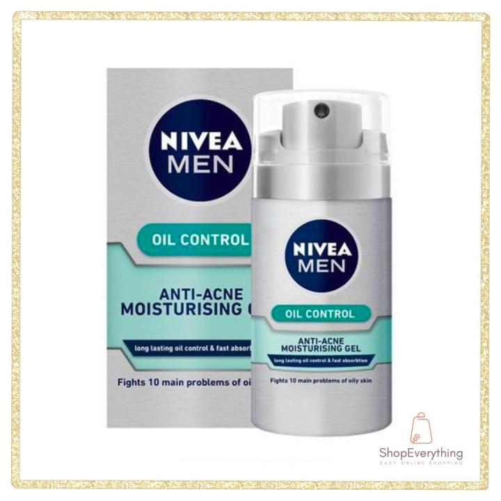 NIVEA Men Oil Control Anti Acne Moisturizing Gel 50g Lazada PH