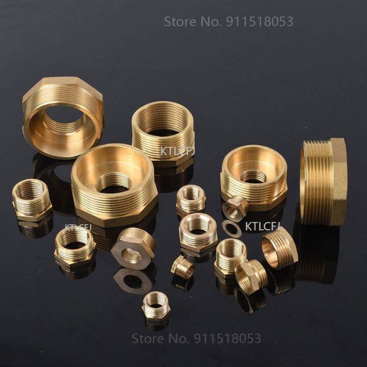 Brass Hex Bushing Reducer Pipe Fitting Copper Coupler Connector Brass