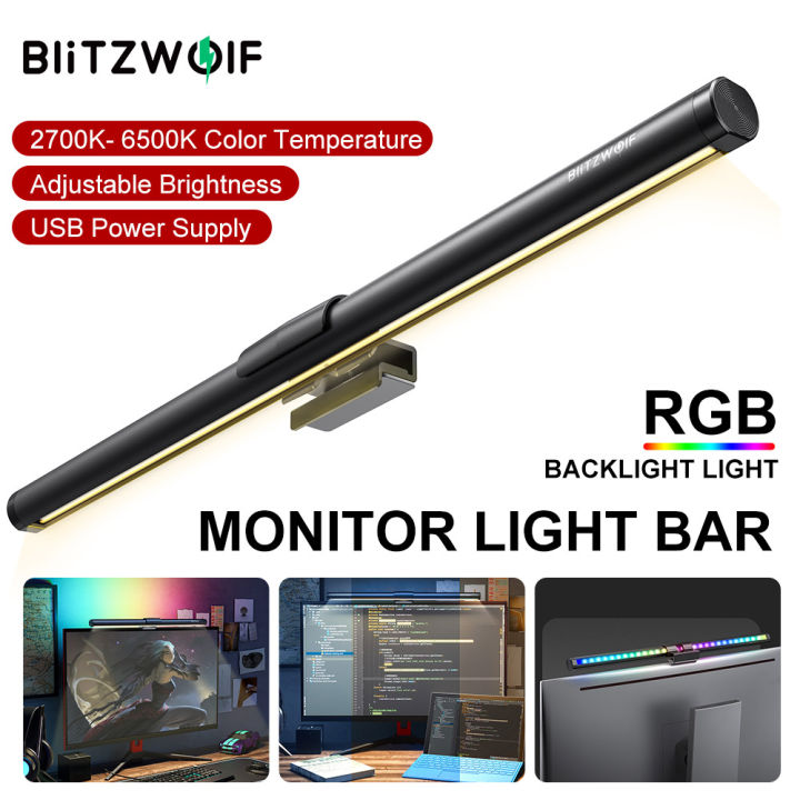 BlitzWolf BW CML2 RGB Computer Monitor Light Bar Touch Control Dimmable