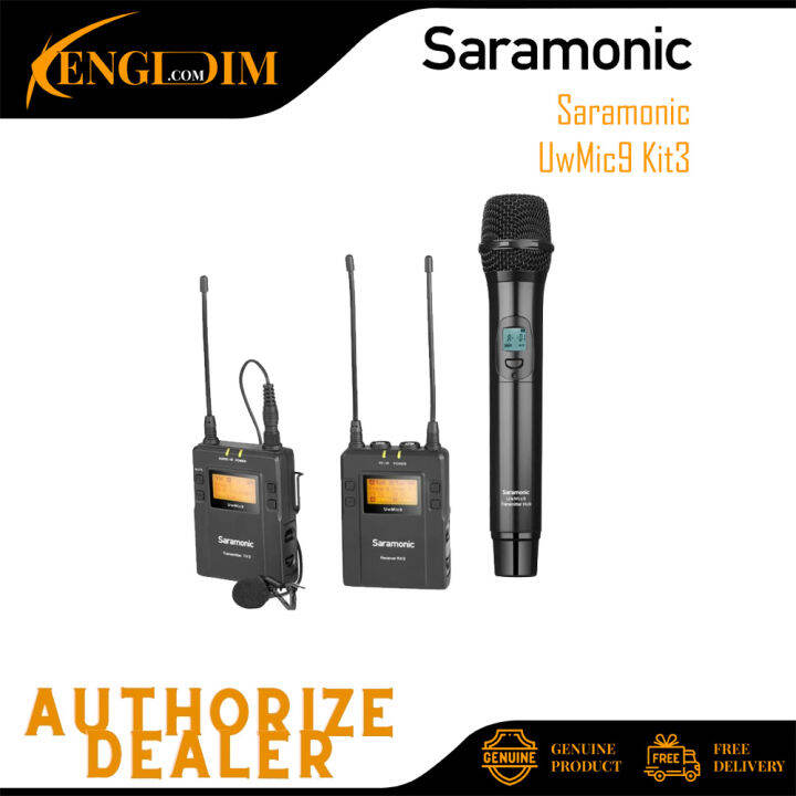 Saramonic UHF Wireless Microphone System UwMic9 Kit3 Lazada