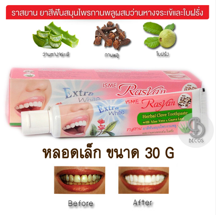 Rasyan Herbal Clove Toothpaste Extra White With Aloe Vera Guava