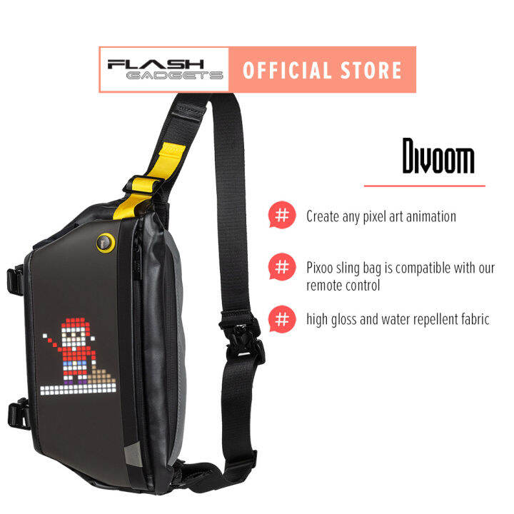 Divoom Pixoo Sling Bag Global Version Innovative Smart Led Slingbag