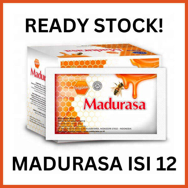 READY STOCK MADURASA ORIGINAL 1 BOX ISI 12 SACHET ORIGINAL MADU RASA