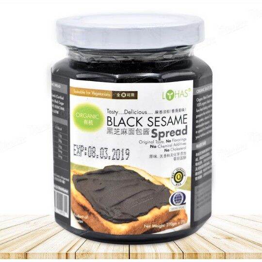 Lohas Organic Black Sesame Spread 有机黑芝麻面包酱 270g Lazada