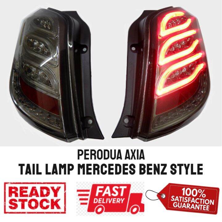 Perodua Axia Tail Lamp Mercedes Design Light Bar Smoke Lazada