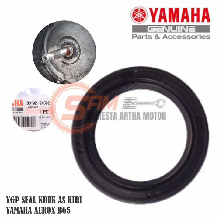 Seal Kruk As Kiri Yamaha Aerox 155 B65 Lexi Sil Krek Ori YGP Genuine