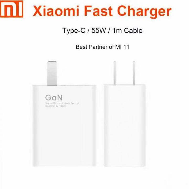 Original For Xiaomi Mi Gan W Fast Charger Adapter A Usb Type C Cable