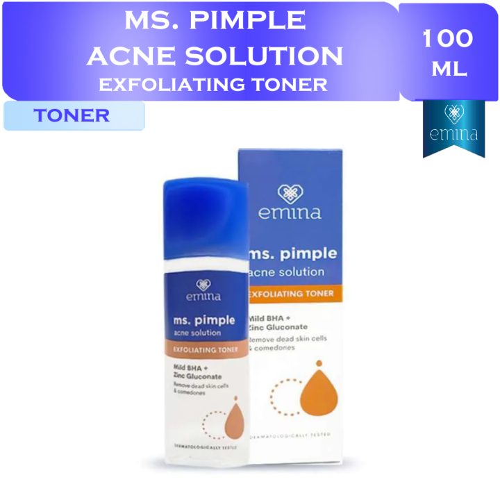 Emina Ms Pimple Acne Solution Exfoliating Toner Ml Lazada Indonesia