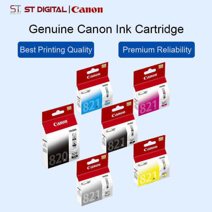 Original Canon Pgi Cli Black Cyan Magenta Yellow Grey Ink For