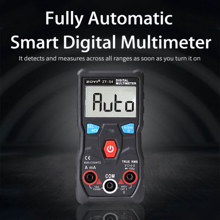 ZOYI ZT S4 True RMS Digital Multimeter 4000 Counts Autoranging AVO