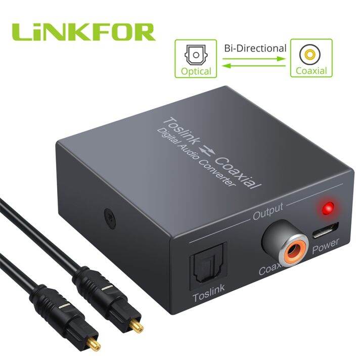 Hot LiNKFOR Digital Audio Optical SPDIF Toslink Converter Supports