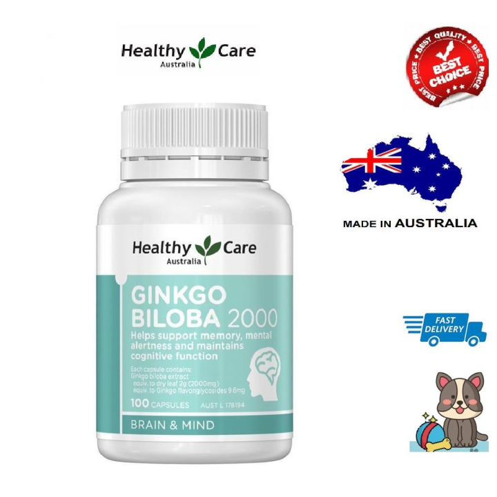 Healthy Care Ginkgo Biloba 2000 100 Capsules Lazada Co Th