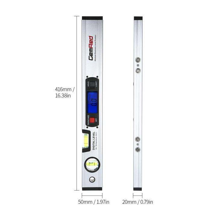 COD Free Shipping GemRed Digital Level Spirit Level Angle Finder With