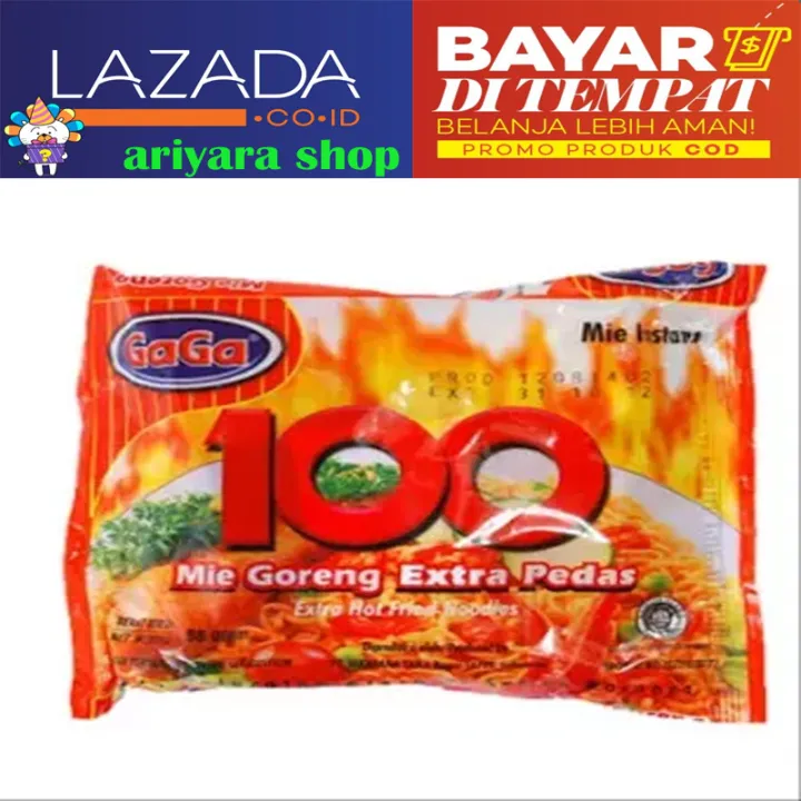 Mie Goreng Gaga Extra Pedas Pcs Cod Lazada Indonesia