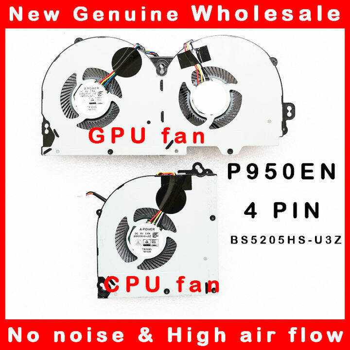 Laptop Cpu Gpu Cooling Fan Cooler Radiator For Clevo P P P En