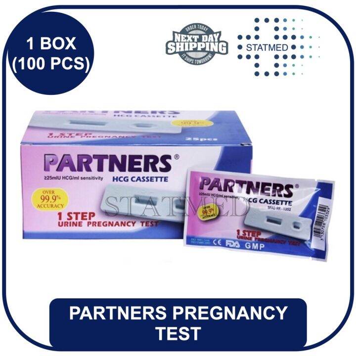 Partners Pregnancy Test HCG Cassette 50 100 Pcs Expiration Date