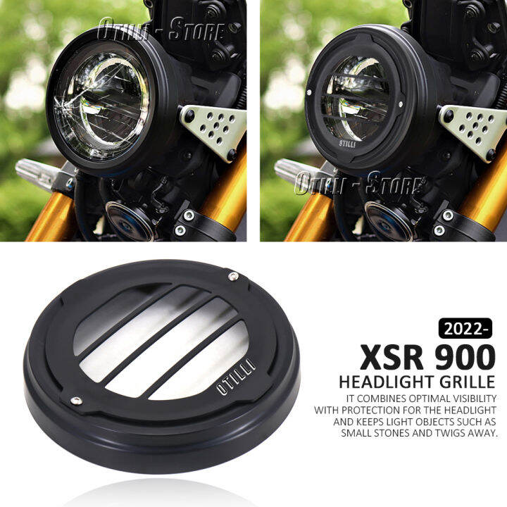 Motorcycle Accessories LED Headlight Grill Cover Aluminum ABS For