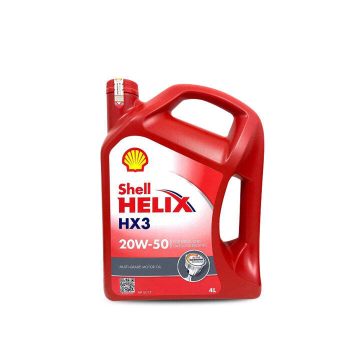 Oli Shell Helix Hx3 Sae 20w 50 Isi 4 Liter Lazada Indonesia