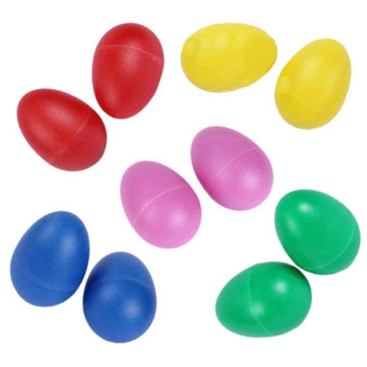 Pack Plastic Percussion Musical Instrument Toys Egg Maracas Shakers