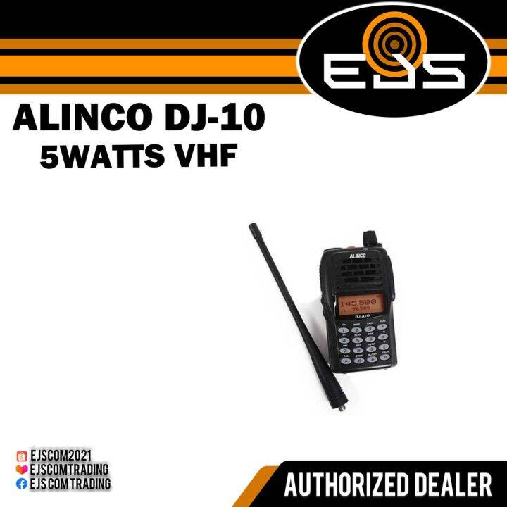 ALINCO DJ 10 VHF PORTABLE RADIO Lazada PH