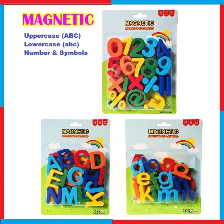 Magnetic Colourful Uppercase Lowercase Alphabets Letters Number