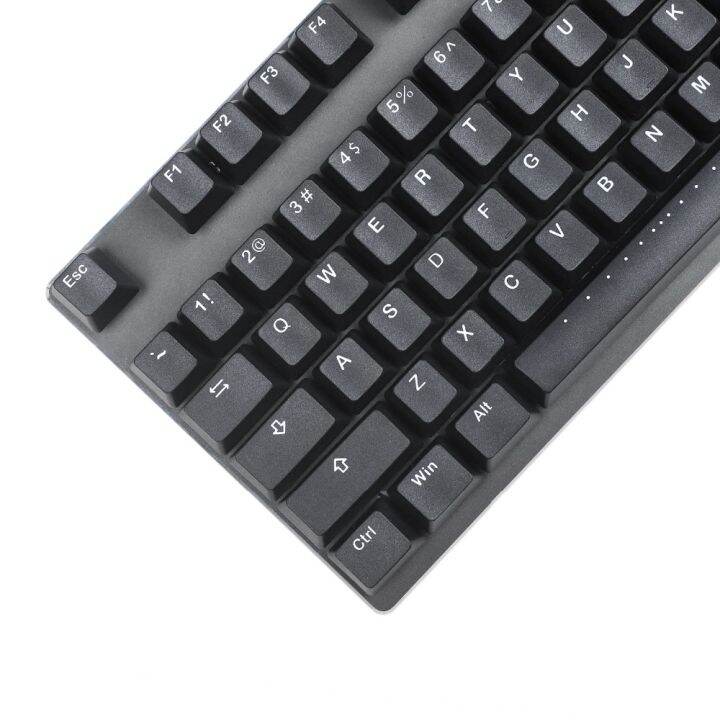 YMDK OEM 108 Keycap PBT Double Shot Black Non Shine Through Keycaps For