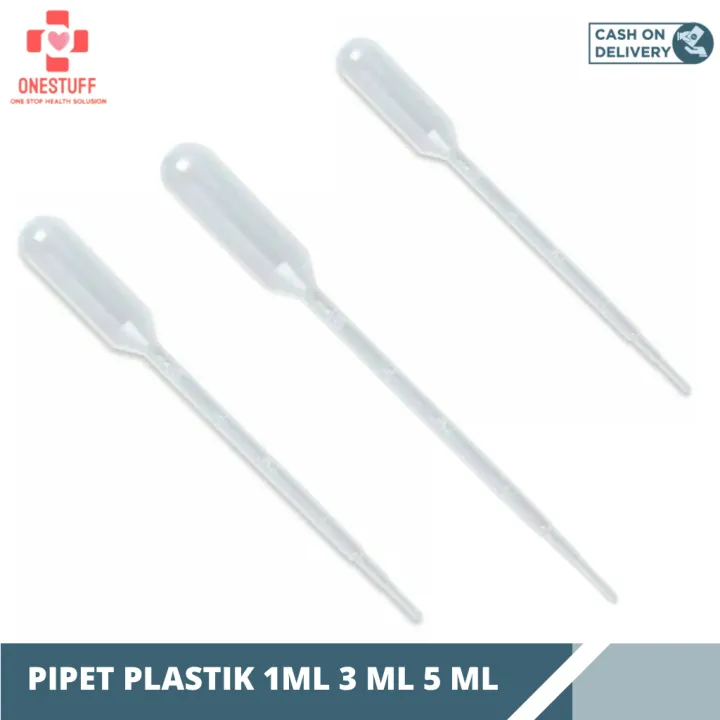 Onestuff Onemed Pipet Plastik Ukur Tetes Transfer Pipette 1 ML 3 ML 5