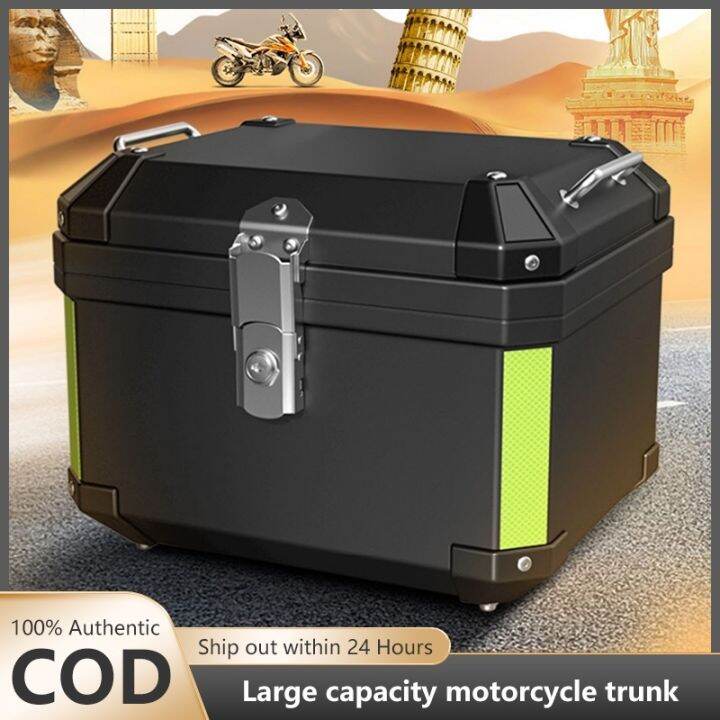 Motorcycle Compartment Box Rear Luggage Container Top Tail Trunk