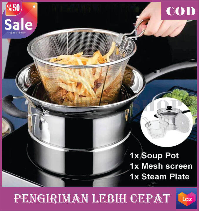 Best Seller Deep Fryer Multifungsi Panci Penggoreng Kentang Aneka