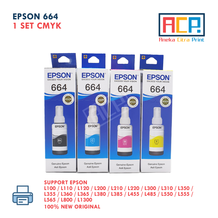 Tinta Epson Original Ori Warna Set L L L L L