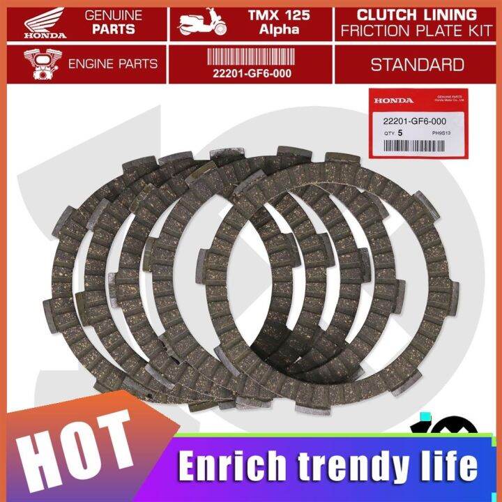 10thX Honda Genuine Clutch Lining Set Friction Plate Part No 22201 GF6