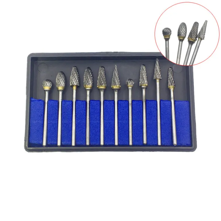 Super Quality Tungsten Steel Carbide Burs Lab Burrs Tooth Drill Pcs