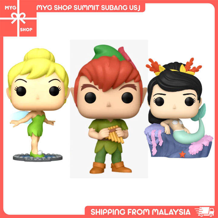 Funko Pop Peter Pan Tinkerbell Mermaid Disney Peter Pan 70th