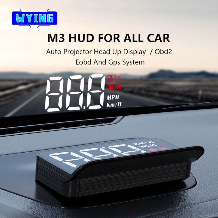 WYING M3 HUD OBD2 Head Up Display Driving Computer Speed Projector