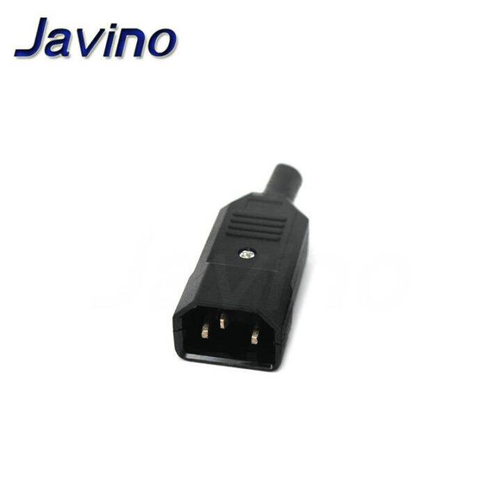 Straight Cable Plug Connector C13 C14 10A 250V Black Female Male Plug