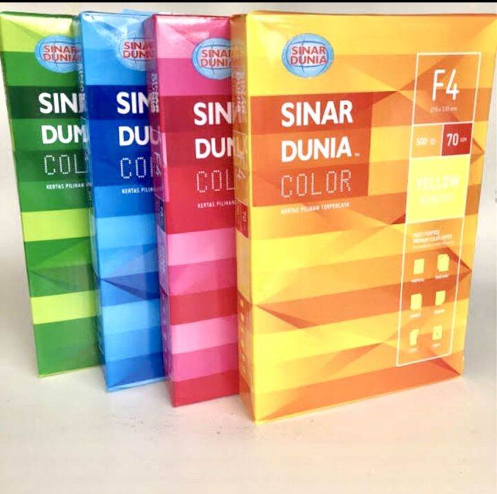 Kertas Hvs F4 70gr Warna Colour Paper SIDU Lazada Indonesia