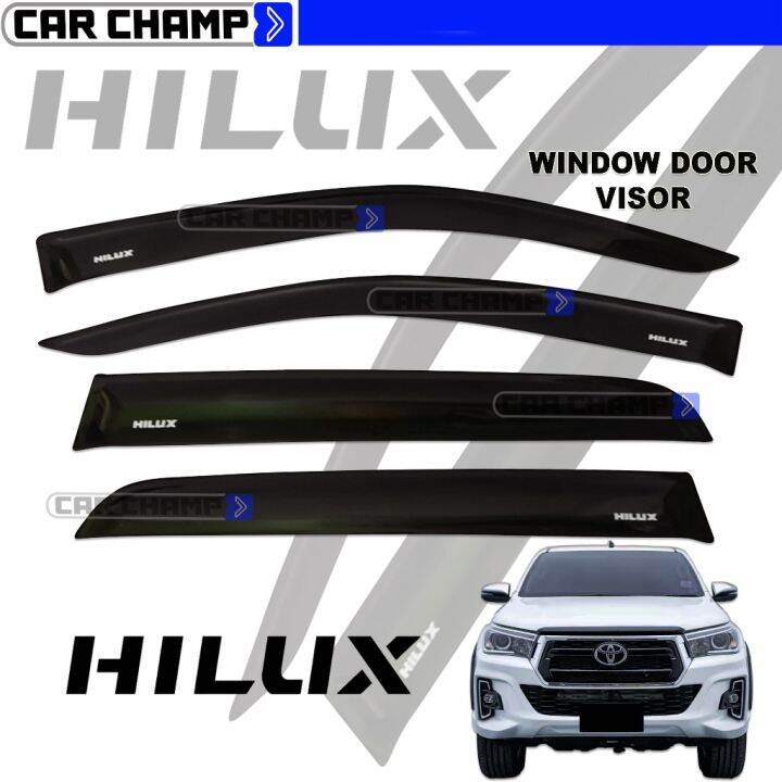 Toyota Hilux Conquest To Oem Window Door Visor Black