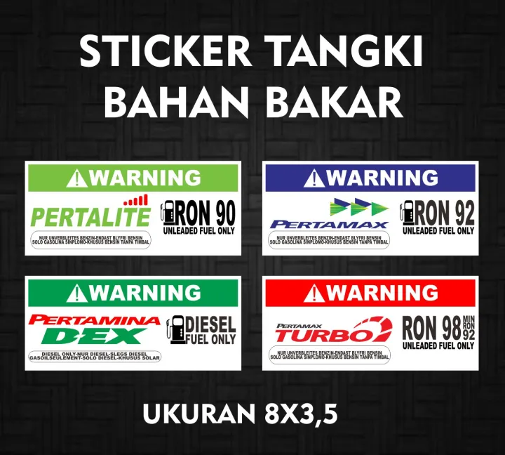 STICKER TANGKI BENSIN BAHAN BAKAR Lazada Indonesia