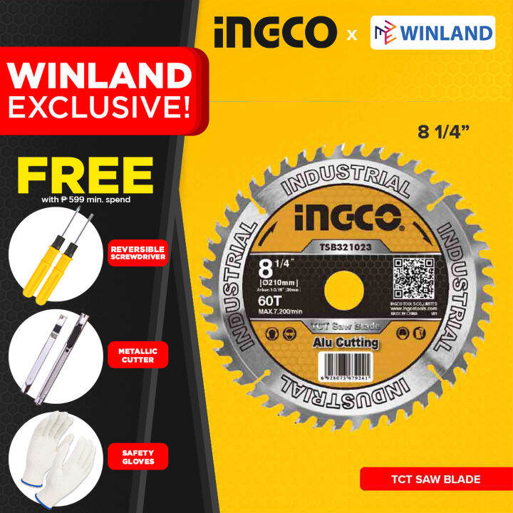 INGCO By Winland TCT Saw Blade For Aluminum Circular Saw 8 14 60T32103