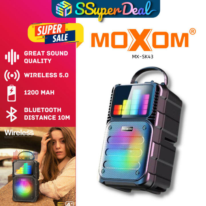 Moxom Mx Sk Led Superpower Wireless Speaker Lazada