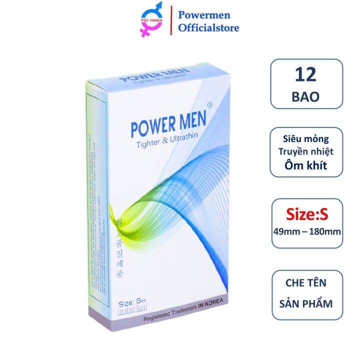 Bao cao su POWER MEN TIGHTER ULTRATHIN siêu mỏng siêu truyền nhiệt